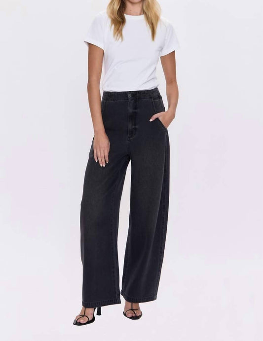 Pistola - Lottie High Rise Bowed-leg Jeans