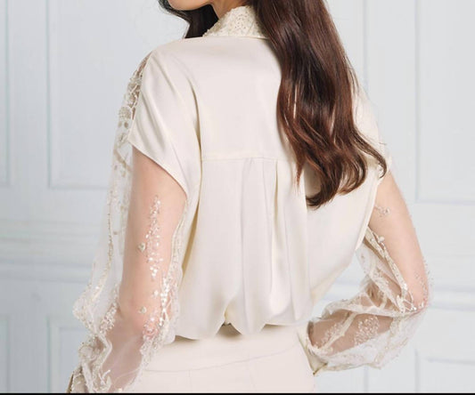 Access - Sheer Embroidered Blouse