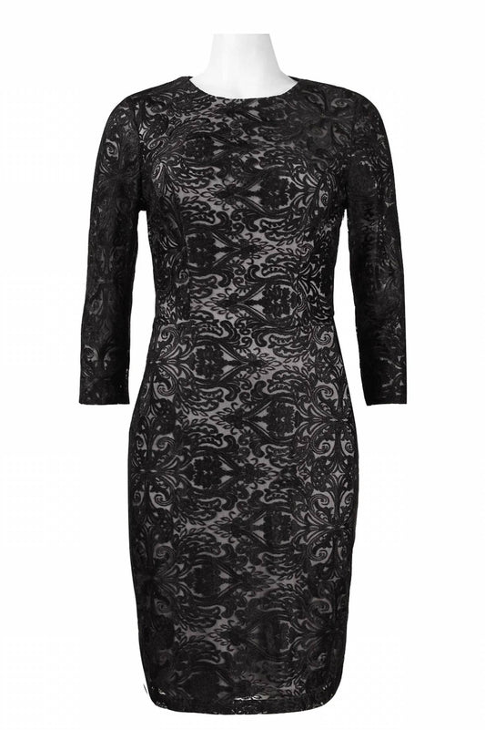 Sue Wong - Ornament Motif Open-Back Dress