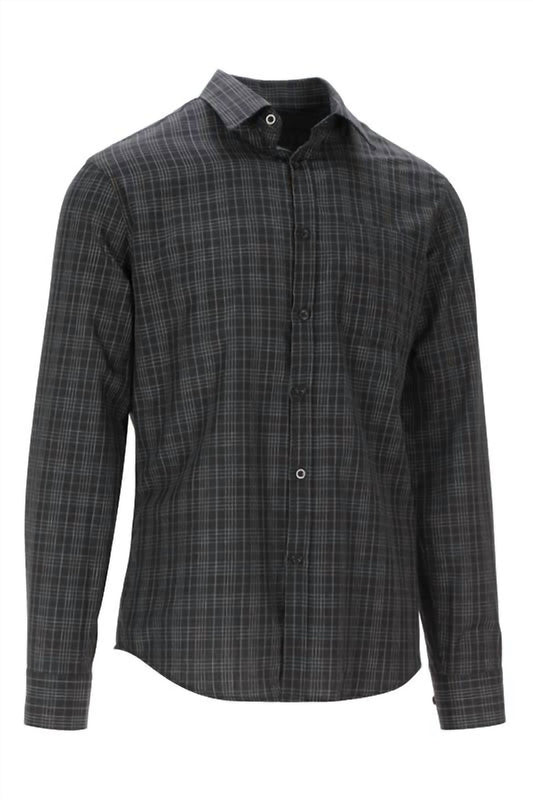 Flags & Anthem - Men's Long Sleeve Checker Button Up Shirt