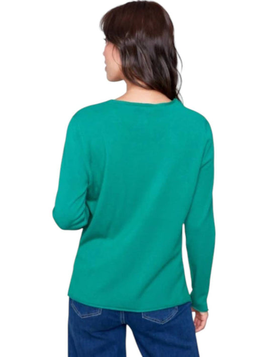 Charlie B - BASIC V-NECK SWEATER