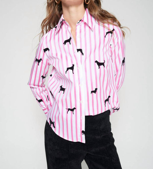 Vilagallo - Mafalda Dogs Stripes Shirt