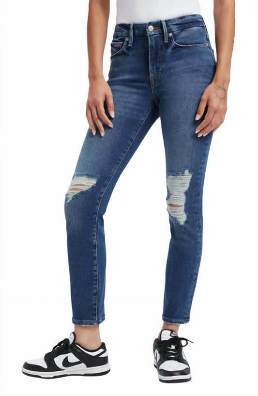 Good American - Legs Ripped High Waist Cigarette Jeans