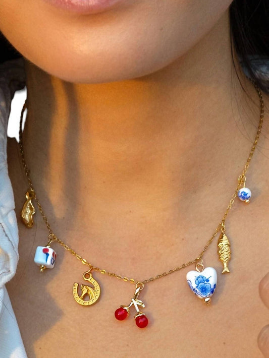 Peter + June - Lucky Charmed Necklace