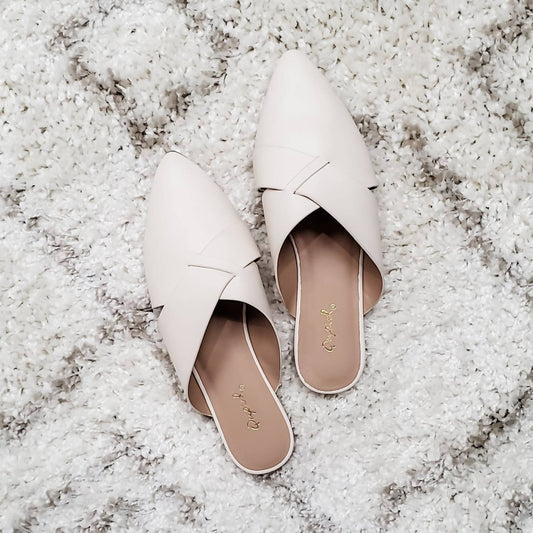 Qupid - Women's Swirl Ballerina Mules