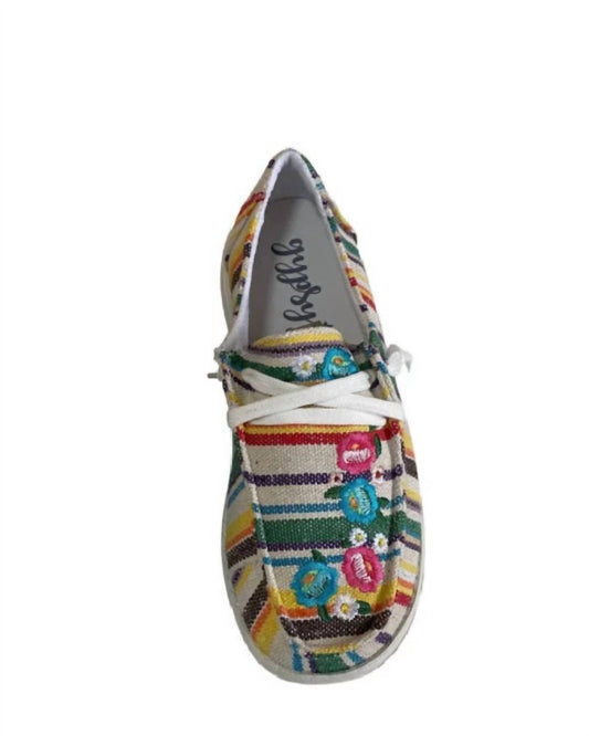 Gypsy Jazz - Women's Stripe Slip On Sneakers