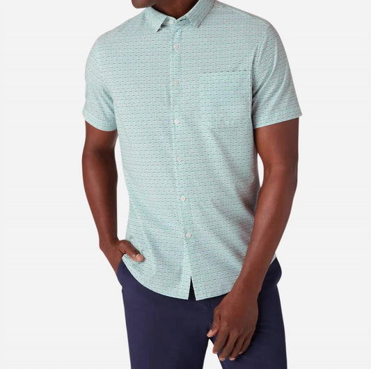 Mizzen + Main - Leeward Short Sleeve Trim Fit Dress Shirt