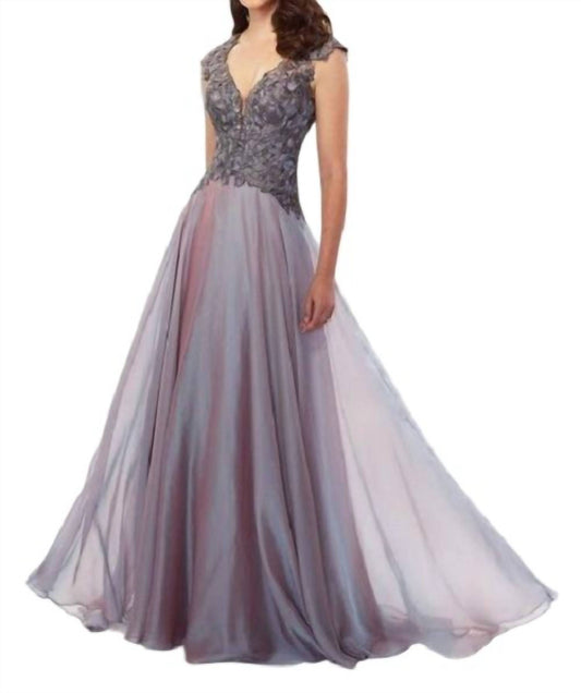 Montage By Mon Cheri - Cameron Blake Two-tone Dress