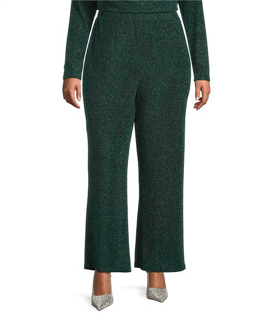 Skies Are Blue - Metallic Lurex High Waist Wide Leg Pants