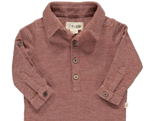 Me & Henry - Boy's Ripley Knit Romper