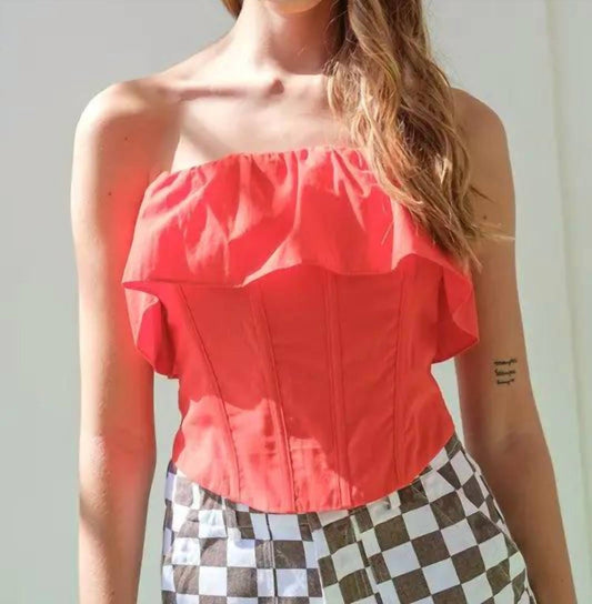 Papermoon - Lillian Ruffle Corset Top