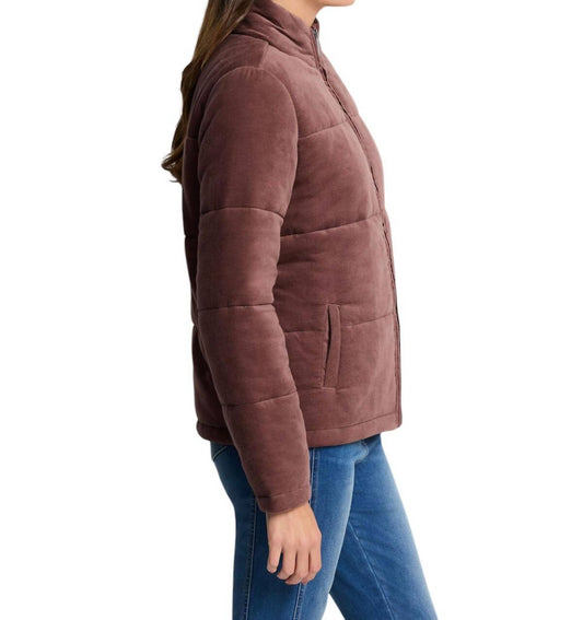 Nic + Zoe - Velvet Puffer Jacket