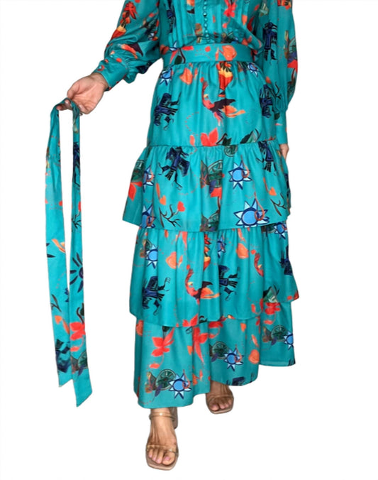 Beulahstyle - Mayan Ruffle Maxi Skirt