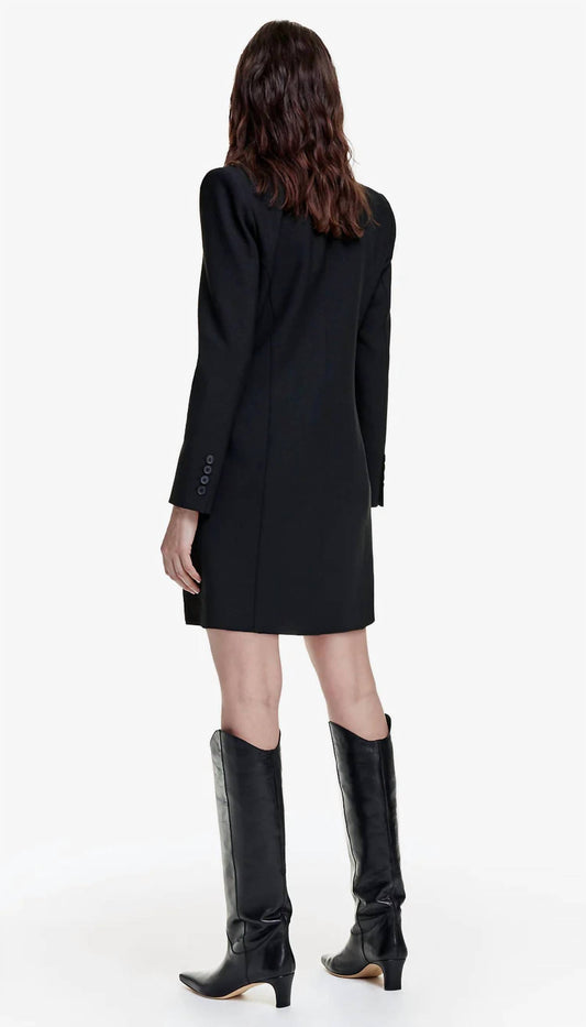 Smythe - Asymmetrical Button Closure Blazer Dress