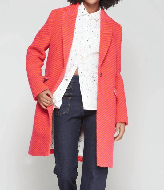 Vilagallo - Striped Wool Coat