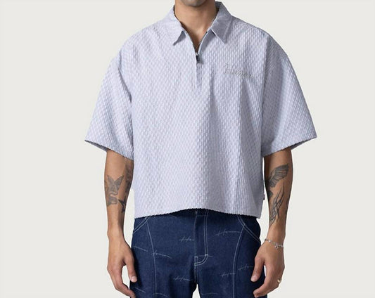 Honor The Gift - Textured Knit Quarter Zip Top