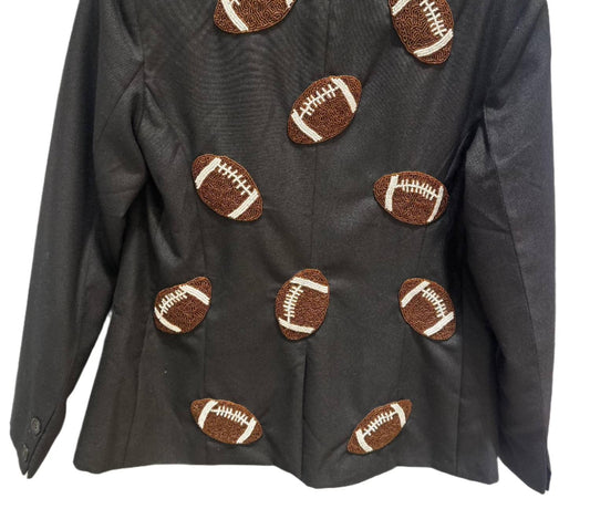 Tiana - Women Custom Blazer With Footballs