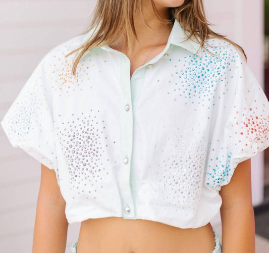 Queen Of Sparkles - Cluster Bubble Top