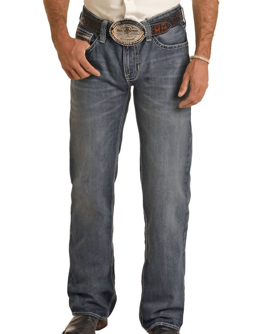 Rock & Roll Denim - Pistol Regular Fit Straight Leg Rope Stitch Jean