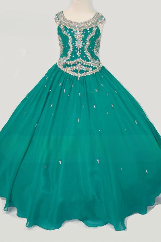 Little Rosie - Girl's Long Pageant Dress