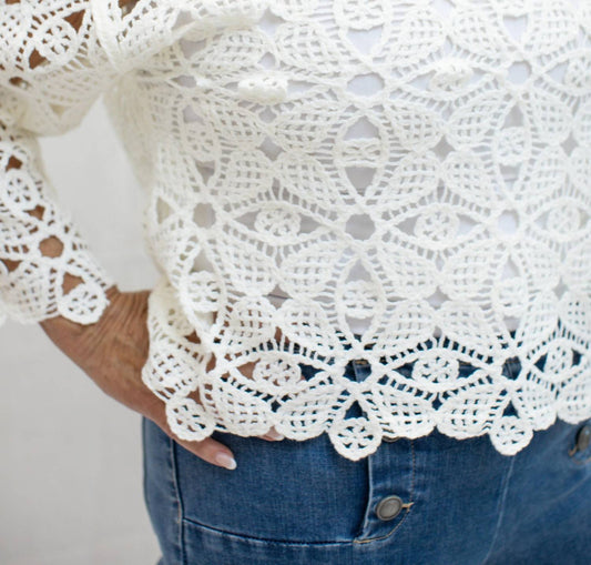 Charlie B - Women's Crochet Sweater Top