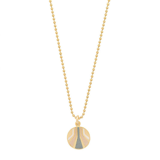 Jessica Elliot - Women's Enameled Small Round "Burst" Pendant Necklace