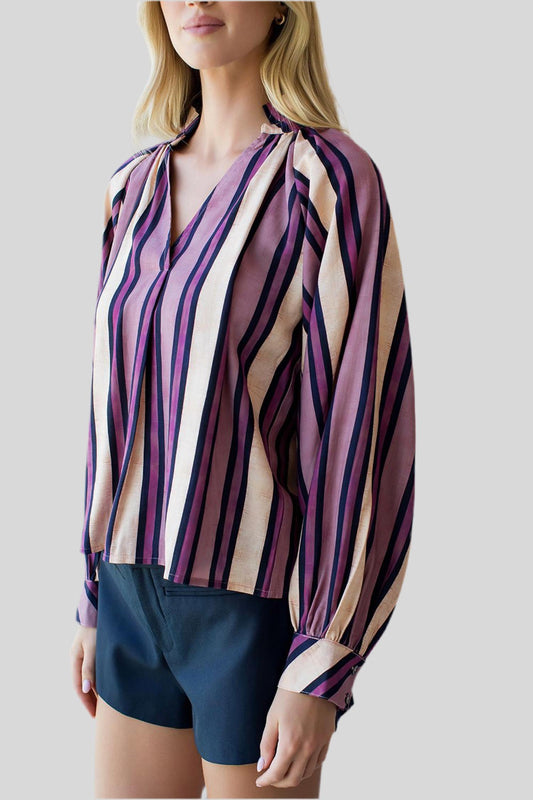 Thml - Striped Long Sleeve Blouse