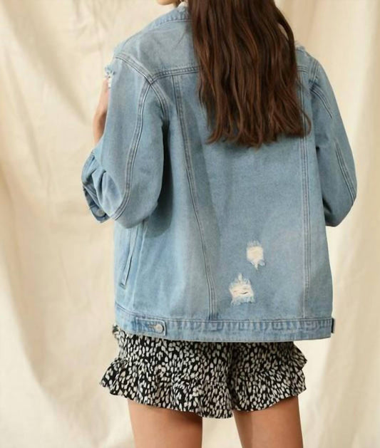 By Together - Daily Duty Distressed Denim Jacket