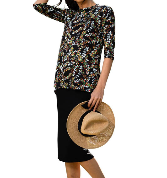 Print Triangle Back Top