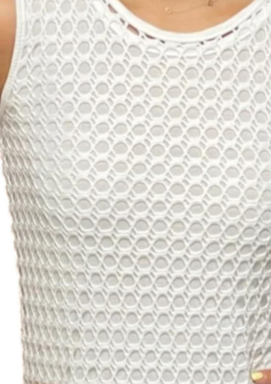 Pete - Sleeveless Crochet Midi Dress