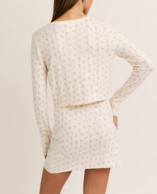 Le Lis - Remi Floral Pointelle Cardigan