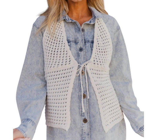 C'Isa - Mila Crochet Knit Halter Tank