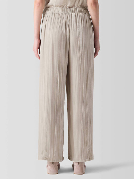 Eileen Fisher - Crushed Velvet Wide-leg Pant