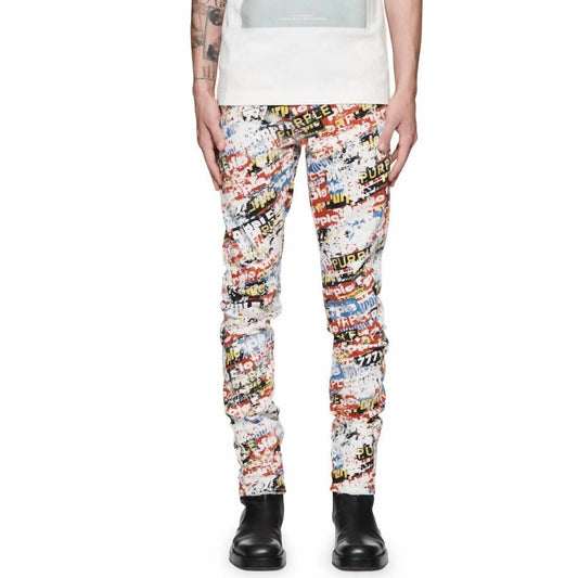 Purple Brand - Stickers Denim Skinny Jeans