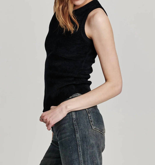 Another Love - Cora Sleeveless Rib Chenille Tank Top