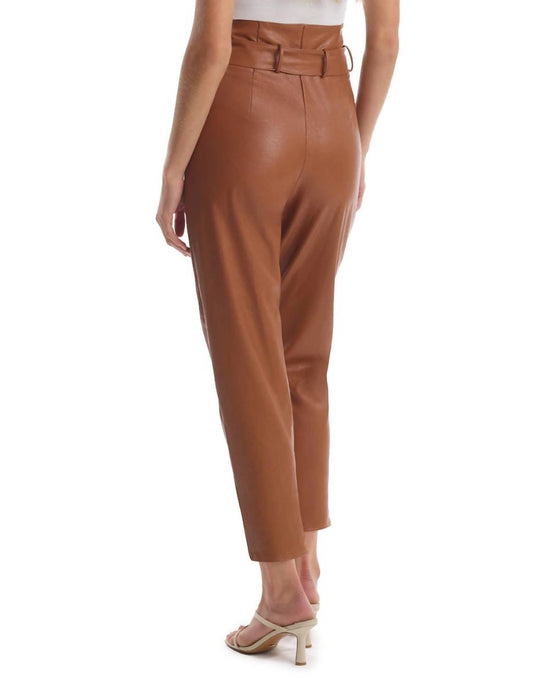 Commando - Faux Leather Paperbag Pant