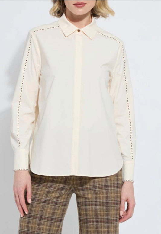 Lysse - racket crystal embellished shirt