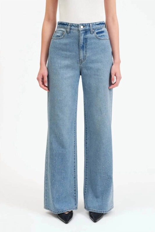 Daze - Women's Studded Far Out Wide Leg Jean