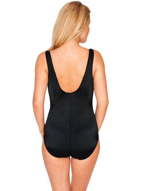 Longitude - Embellished Mesh High Neck One Piece Swimsuit