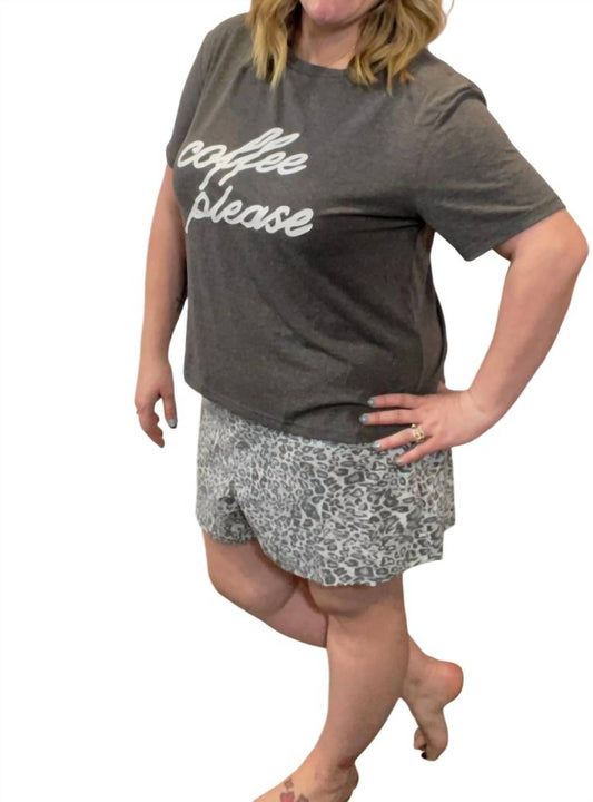 She + Sky - Coffee Please Pajama Set