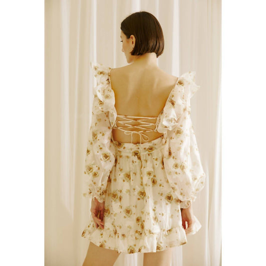 Storia - Rose Ruffled Mini Dress