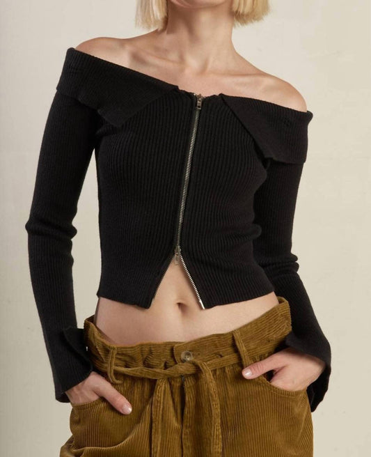 Flying Tomato - A Ribbed Sweater Top