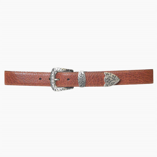 Lejon Leather Goods - Women's Vintage Bison Leather Primrose Usa Belt