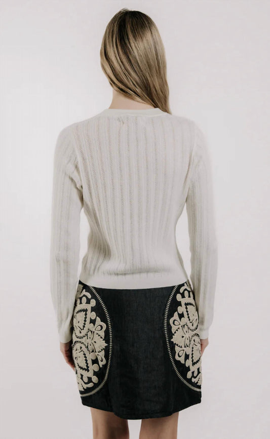 Love The Label - Sarafina Pointelle Knit Sweater
