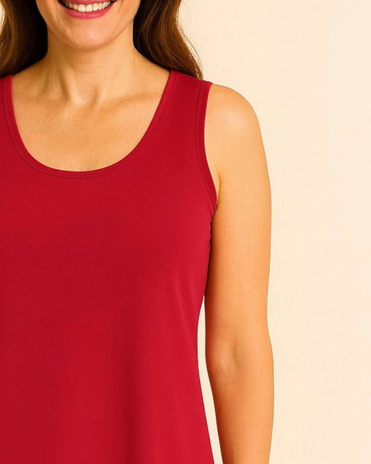 Sympli - Scoop Neck Ideal Tunic