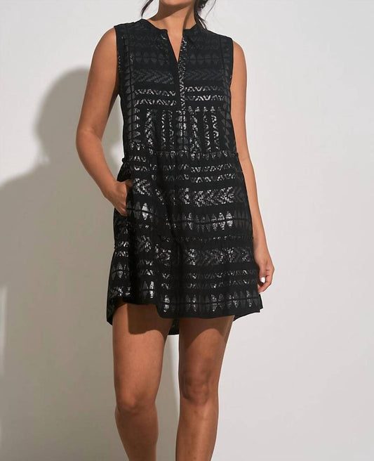 Elan - Metallic Mini Dress