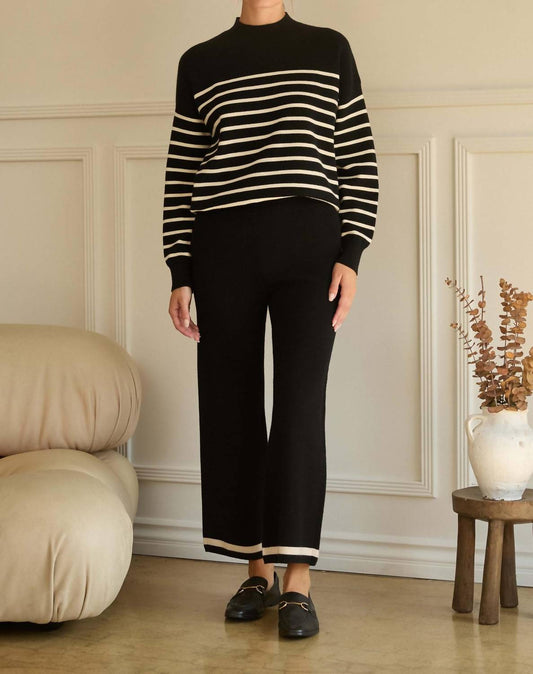 Skies Are Blue - Eleanor Stripe Crewneck Sweater