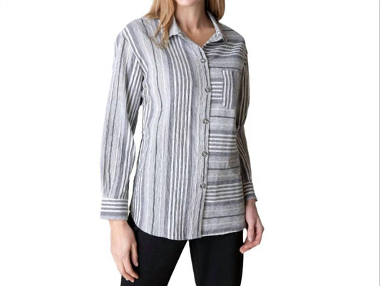 Habitat - Striped Textured Button-front Shirt