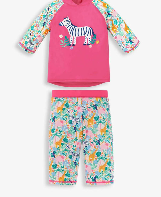 Jojo Maman Bebe - Girl's Jungle 2-Piece Sun Protection Swim Suit