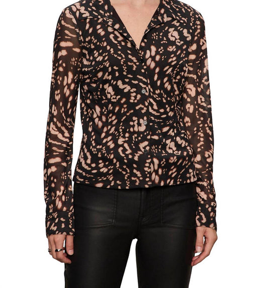 Sanctuary - Fitted Mesh Button Down Shirt